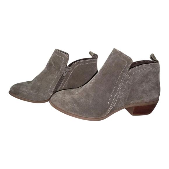 Diba Layla Taupe Tan Suede Booties Size 7 New - Picture 3 of 8